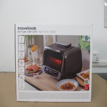 Heißluftfritteuse mit Grill, Zubehör und Rezeptbuch InnovaGoods Fryinn 12-in-1 6000 Schwarz Stahl 3400 W 6 L