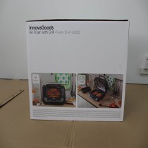 Heißluftfritteuse mit Grill, Zubehör und Rezeptbuch InnovaGoods Fryinn 12-in-1 6000 Schwarz Stahl 3400 W 6 L