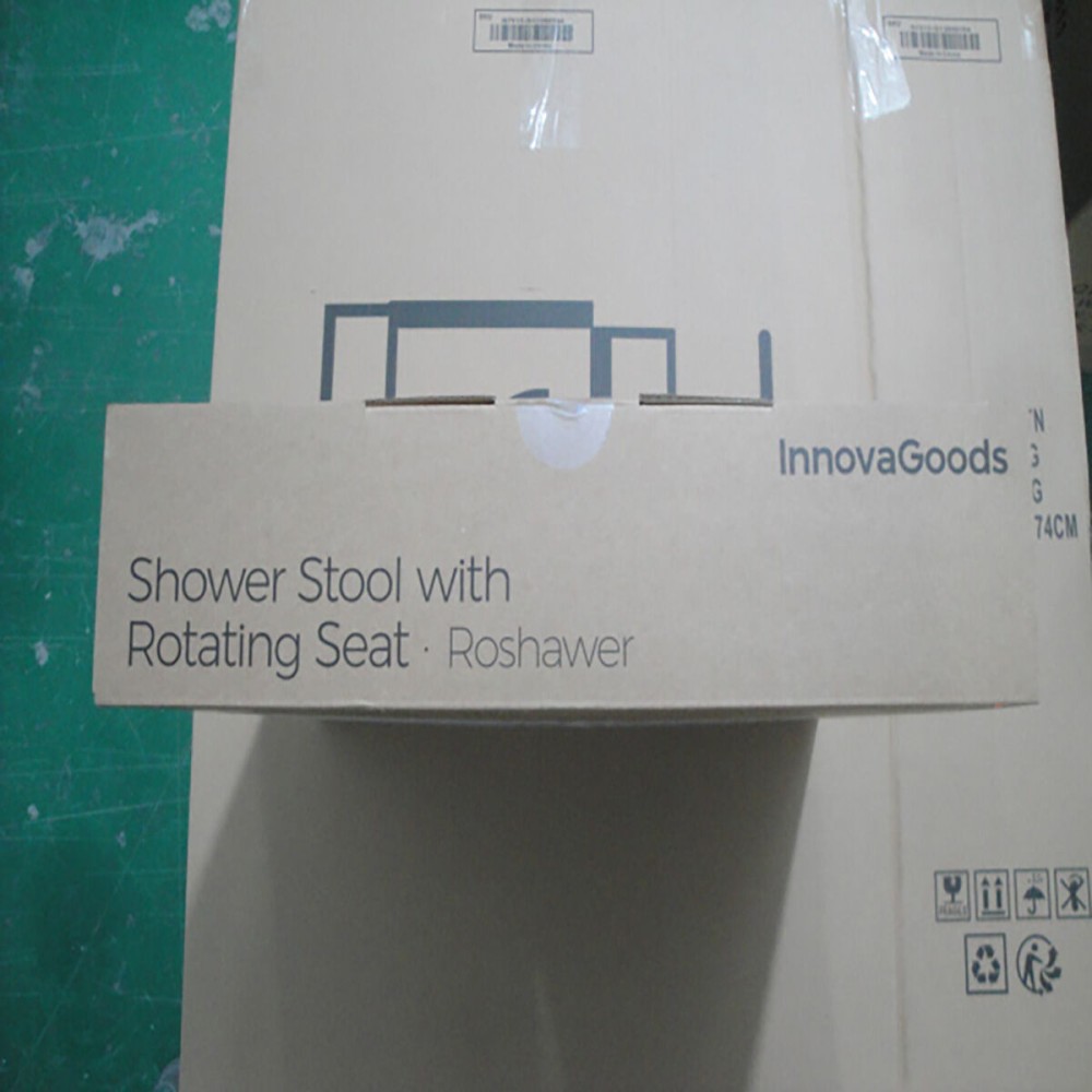 Tabouret de Bain Pivotant et Réglable Roshawer InnovaGoods