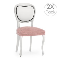 Housse de Chaise Eysa THOR Rose 50 x 5 x 50 cm 2 Unités