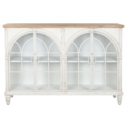 Sideboard DKD Home Decor White Natural Crystal Fir 150 x 36 x 104 cm