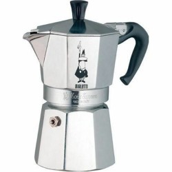 Italienische Kaffeemaschine Bialetti Moka Express Aluminium Silberfarben