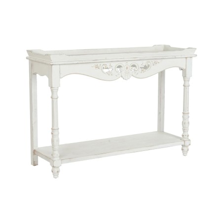 Console DKD Home Decor 120 x 40 x 84,5 cm Sapin Blanc Bois MDF