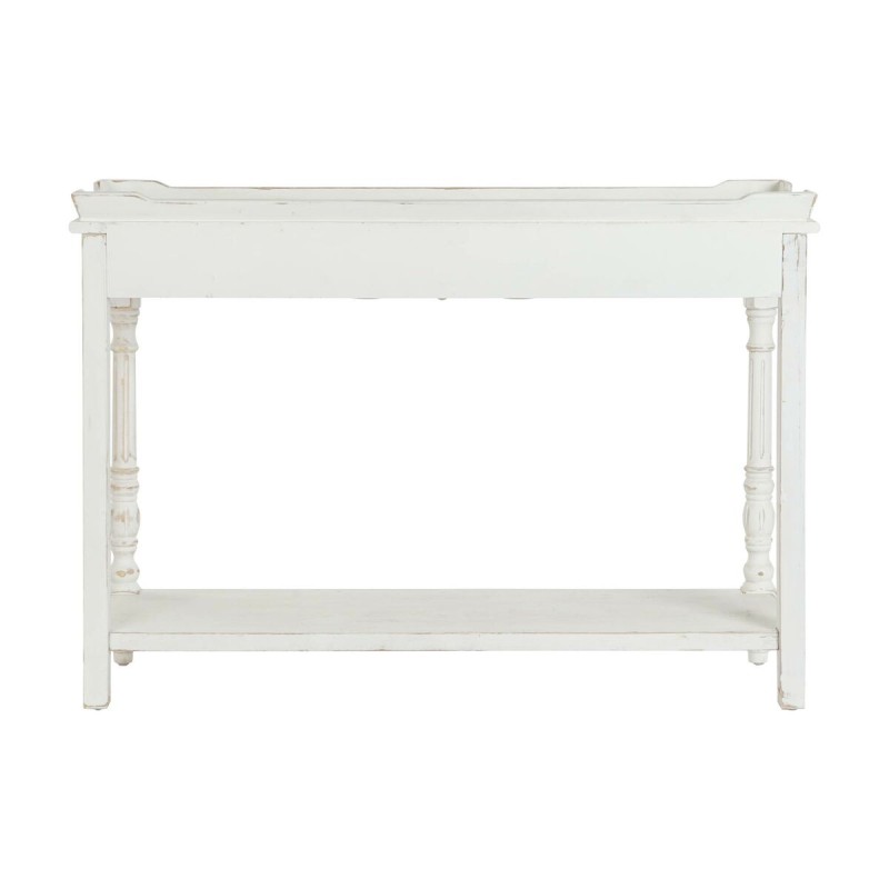 Console DKD Home Decor 120 x 40 x 84,5 cm Sapin Blanc Bois MDF