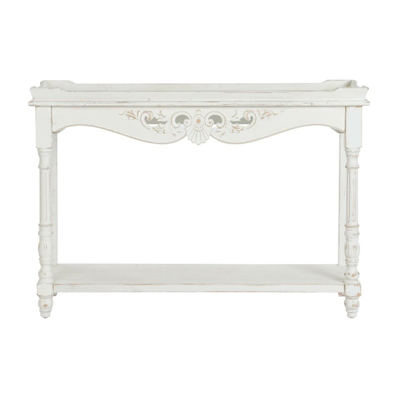 Console DKD Home Decor 120 x 40 x 84,5 cm Sapin Blanc Bois MDF