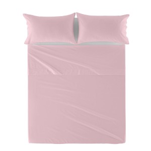 Drap HappyFriday Basic Rose clair 180 x 270 cm