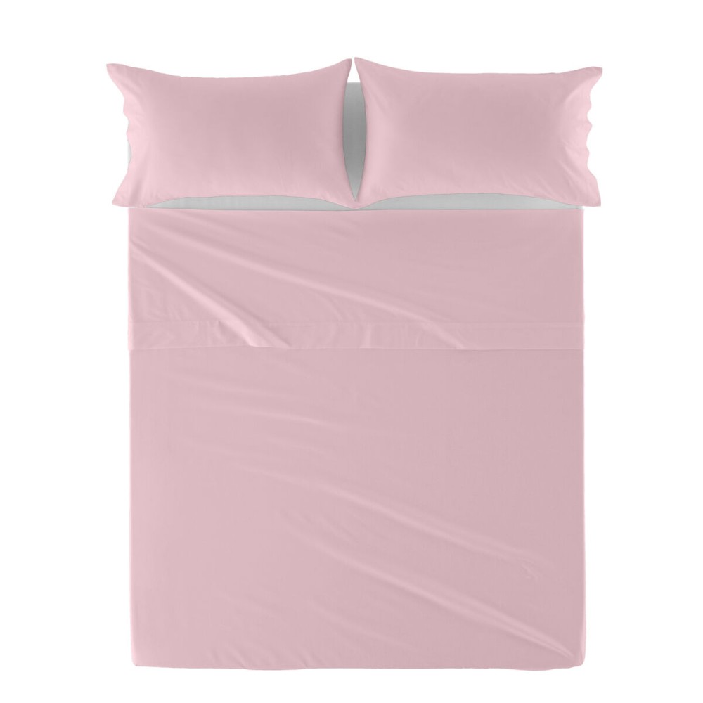 Drap HappyFriday Basic Rose clair 160 x 270 cm