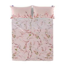 Top sheet HappyFriday Chinoiserie rose Multicolour 260 x 270 cm (asiatico/oriental)