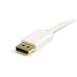 Câble Mini DisplayPort vers DisplayPort Startech MDP2DPMM2MW          (2 m) Blanc 4K Ultra HD