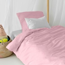 Duvet cover set HappyFriday Basic Kids Light Pink Single 2 Pieces