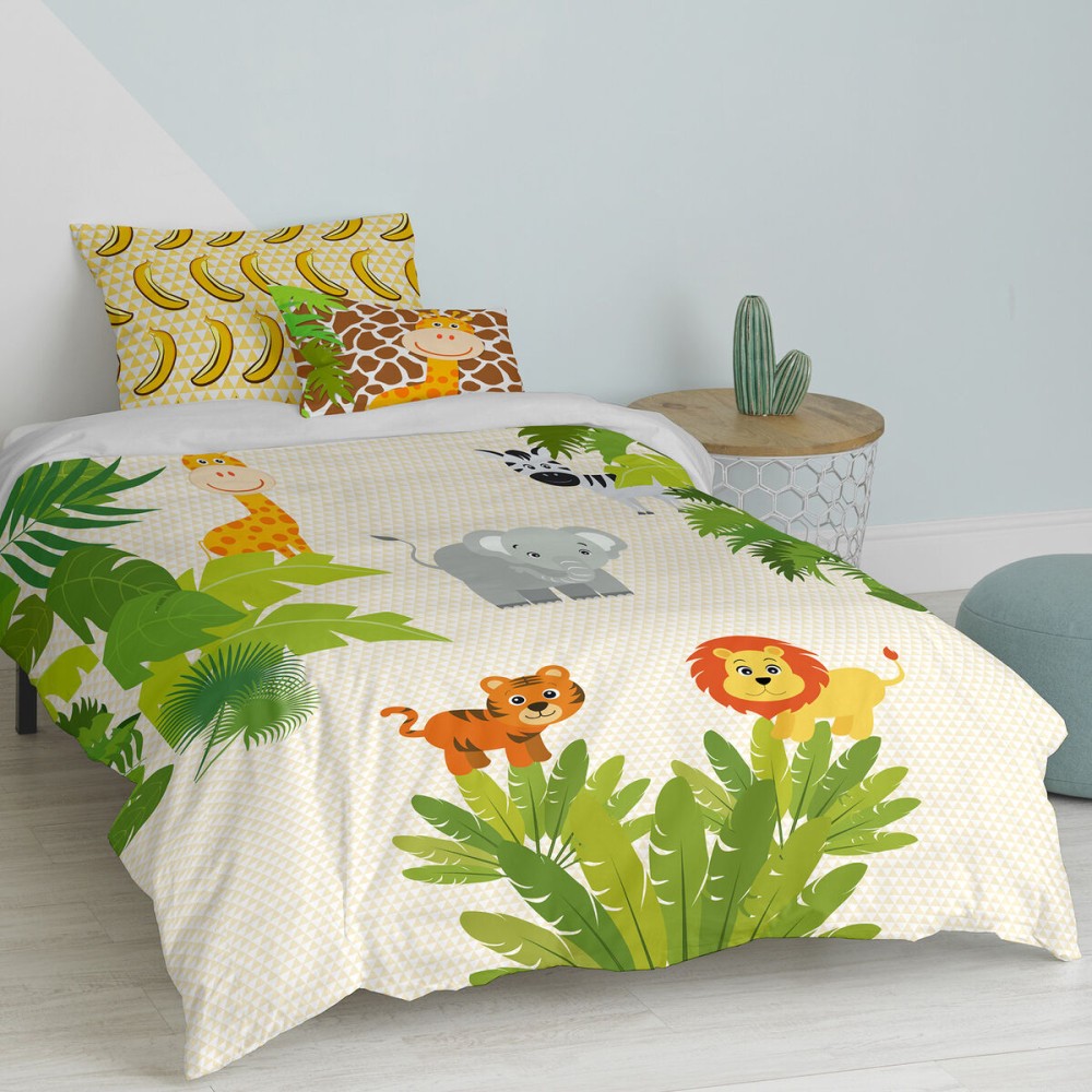 Duvet cover set HappyFriday Mr Fox Wild Multicolour Single 2 Pieces