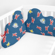 Cot protector HappyFriday Le Petit Prince Son avion Multicolour 60 x 40 cm