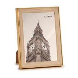 Photo frame 15,6 x 2 x 20,7 cm Golden Brown Plastic Glass (6 Units)