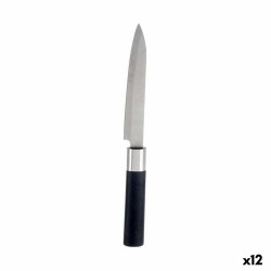 Küchenmesser Kinvara KT11-5603-05 Schwarz Silberfarben Edelstahl Kunststoff 3 x 23,5 x 2 cm (12 Stück)