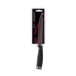 Kitchen Knife Kinvara KT11-5603-05 Black Silver Stainless steel Plastic 3 x 23,5 x 2 cm (12 Units)