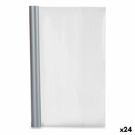 Non-slip Kinvara RFG-1 Silver polypropylene 45 x 100 cm