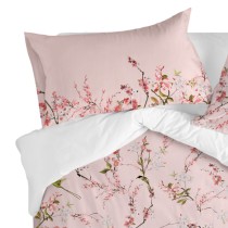 Taie d'oreiller HappyFriday Chinoiserie rose Multicouleur 50 x 75 cm (2 Unités)