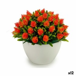 Plante décorative Ibergarden A16120-094 Plastique Fleurs 14 x 12,5 x 14 cm (12 Unités)