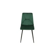 Chair Romimex Green Velvet Metal 45 x 89 x 55 cm