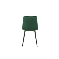 Chair Romimex Green Velvet Metal 45 x 89 x 55 cm