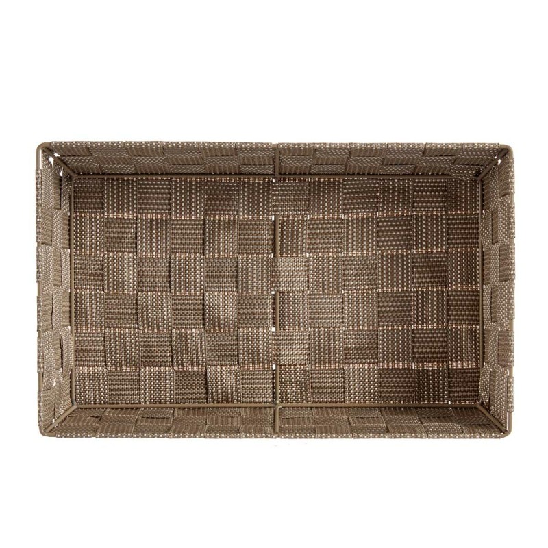 Panier Multi-usages Kipit A3-6885 Beige Tissu 3,8 L 34 x 8,5 x 21 cm (18 Unités)