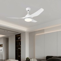 Ceiling Fan with Light Romimex White