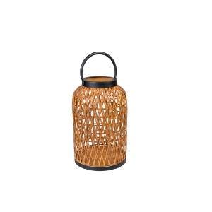 Lantern Romimex Antique Brown Black Metal 20 x 30 x 20 cm