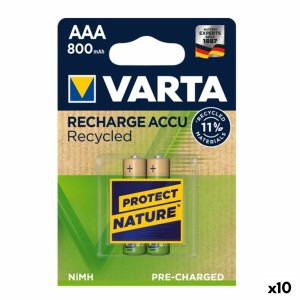 Piles Rechargeables Varta AAA 800MAH 1,2 V 800 mAh AAA (10 Unités)