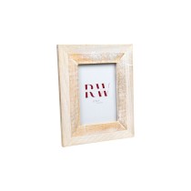 Photo frame Romimex White Mango wood MDF Wood 2 x 18 x 13 cm