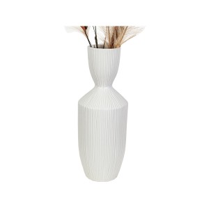 Vase Romimex White Ceramic 24 x 60 x 24 cm