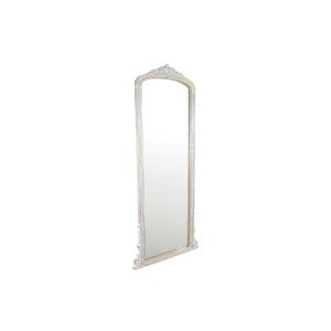 Wall mirror Romimex White Natural Mango wood 52 x 180 x 4 cm