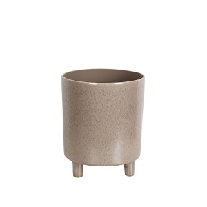 Planter Romimex Brown Ceramic 20 x 25 x 20 cm Legs