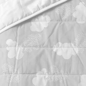 Bedspread (quilt) HappyFriday BASIC KIDS Grey 100 x 130 cm Baby Crib