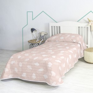 Bedspread (quilt) HappyFriday BASIC KIDS Pink 200 x 260 cm