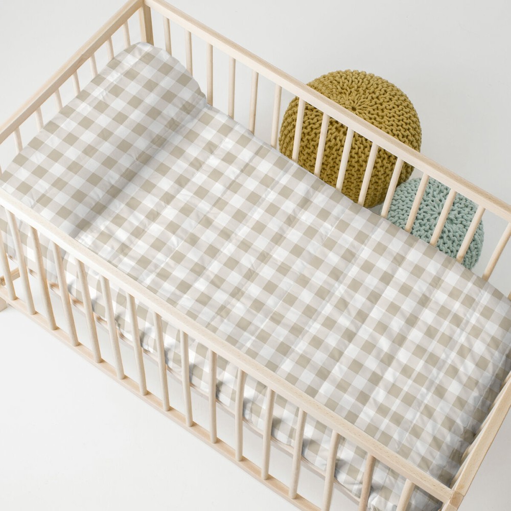 Bedspread (quilt) HappyFriday BASIC KIDS Beige 100 x 130 cm Baby Crib