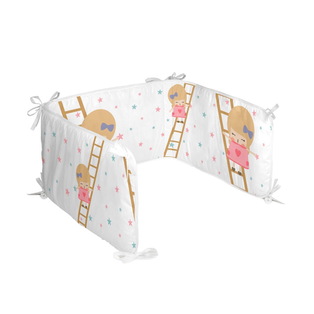 Cot protector HappyFriday Happynois Moon dream Multicolour 210 x 40 cm