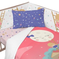 Cot protector HappyFriday Happynois Moon dream Multicolour 210 x 40 cm