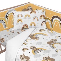 Protection du berceau HappyFriday Moshi Moshi Sleepy sloth Multicouleur 210 x 40 cm