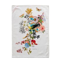 Küchentuch HappyFriday Floral Branch Bunt 70 x 50 cm (2 Stück)