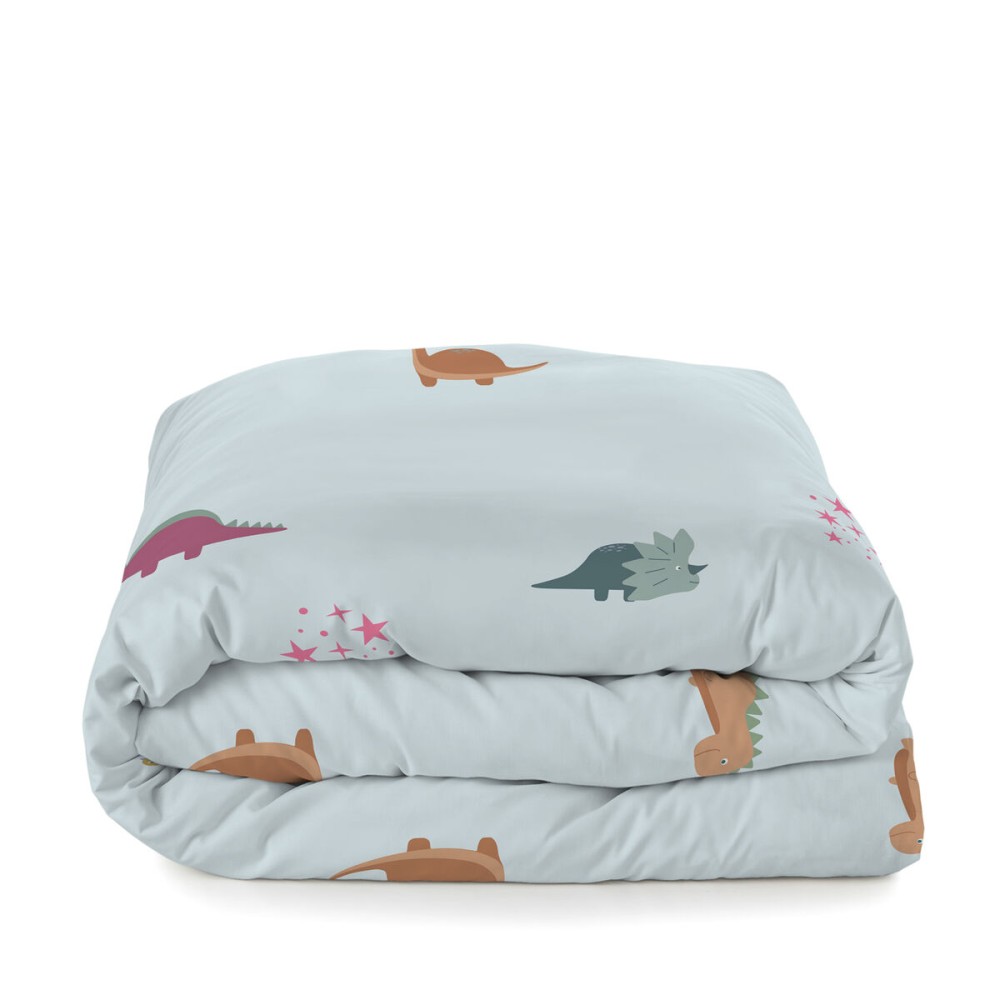 Duvet cover set HappyFriday Mini dinosaur Multicolour Single 2 Pieces