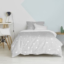 Parure de couette HappyFriday Basic Kids Gris Lit 1 persone 2 Pièces