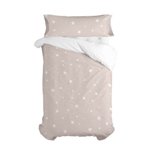 Parure de couette HappyFriday Basic Kids Rose Lit 1 persone 2 Pièces