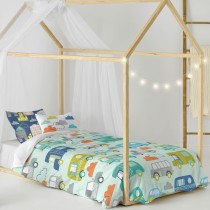 Parure de couette HappyFriday Moshi Moshi Holidays Multicouleur Lit 1 persone 2 Pièces