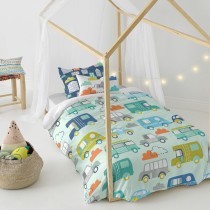 Parure de couette HappyFriday Moshi Moshi Holidays Multicouleur Lit 1 persone 2 Pièces