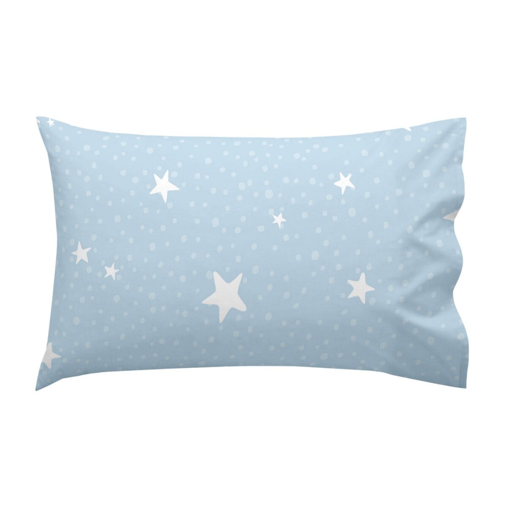 Bettwäsche-Set HappyFriday Basic Kids Little star Blau Babybettchen 2 Stücke