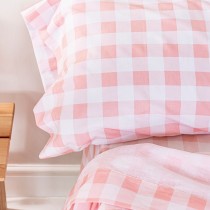 Bedding set HappyFriday Basic Kids Vichy Pink Single 2 Pieces