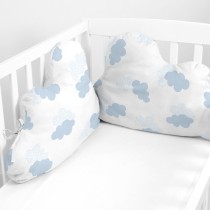 Protection du berceau HappyFriday Basic Kids Clouds Bleu 60 x 40 cm