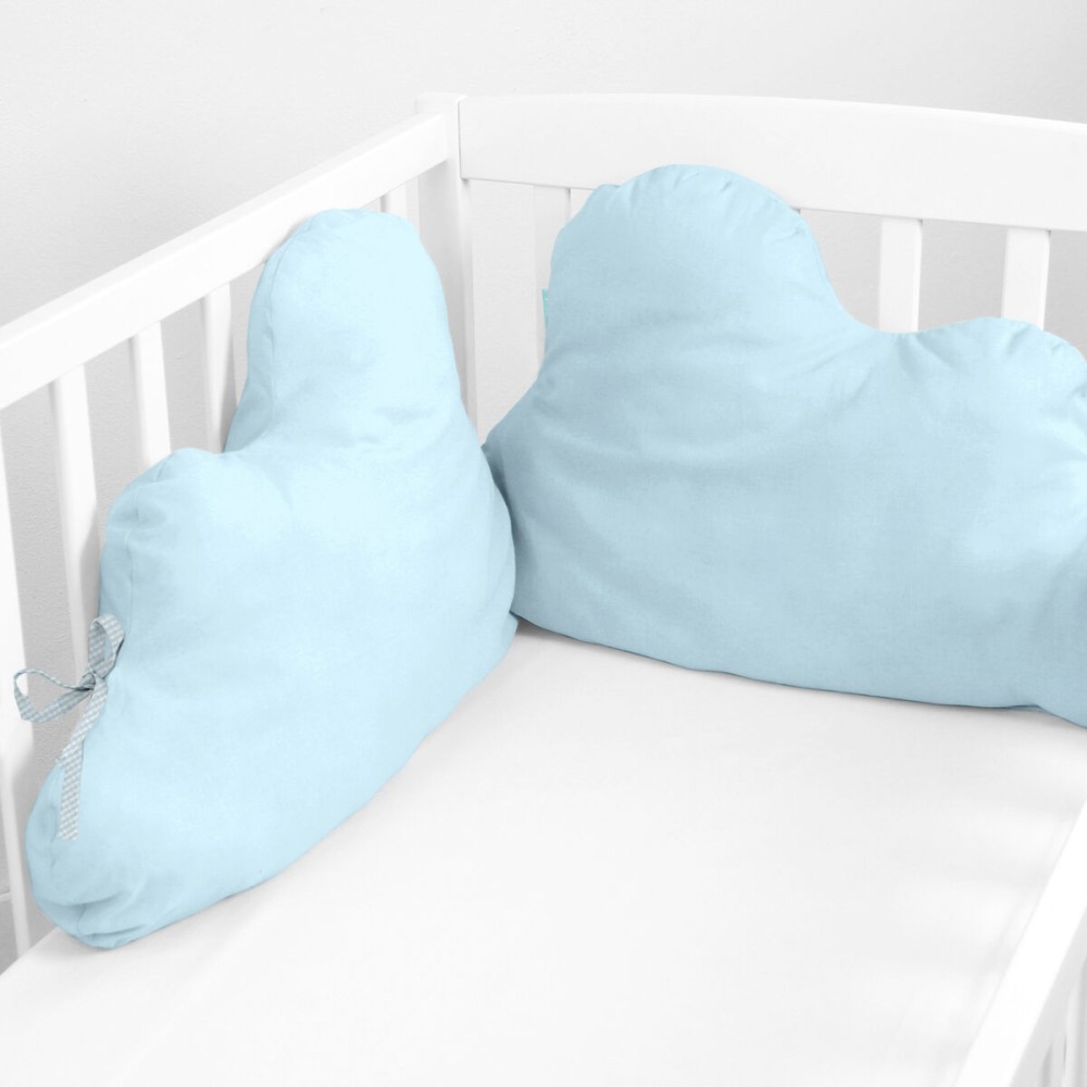 Protection du berceau HappyFriday Basic Kids Cloud Bleu 60 x 40 cm