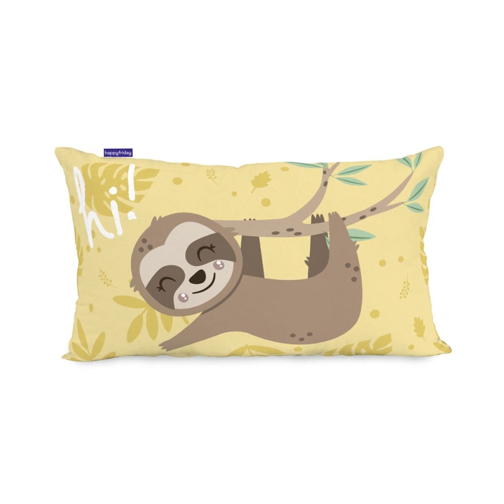 Housse de coussin HappyFriday Moshi Moshi Happy Sloth Multicouleur 50 x 30 cm