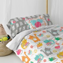 Cushion cover HappyFriday Moshi Moshi Cat & Mouse Multicolour 50 x 30 cm